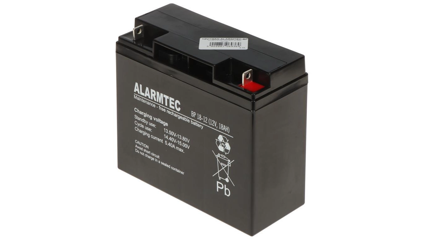 Alarmtec Accumulator 12V 18Ah (BP18-12) 12V/18AH-ALARMTEC-BP