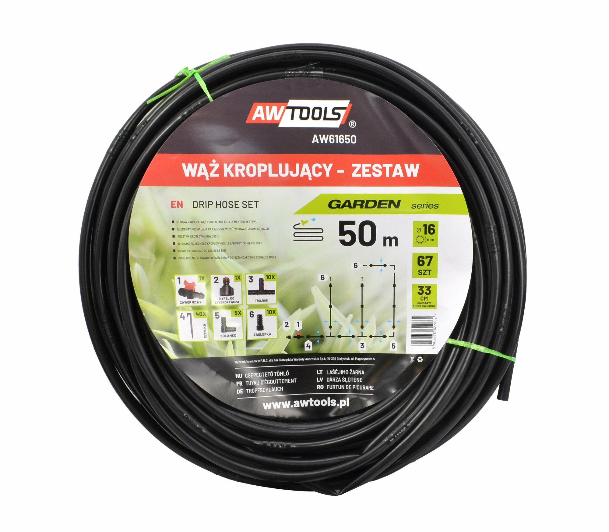 AWTools AW DRIPPER HOSE SET 50m