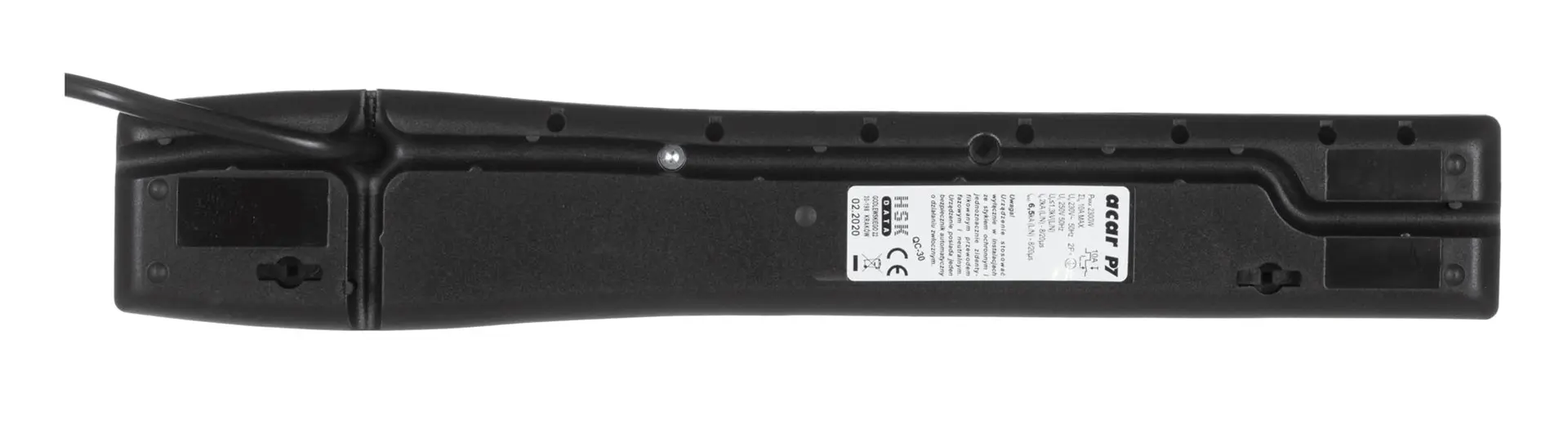 Listwa zasilająca P7 3M czarna-7 gniazd