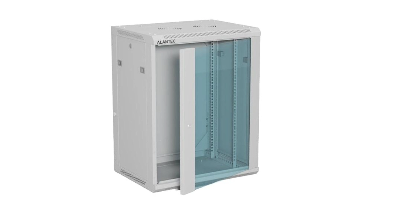 Wall-hung cabinet 19" 15U 600x450  single-leaf