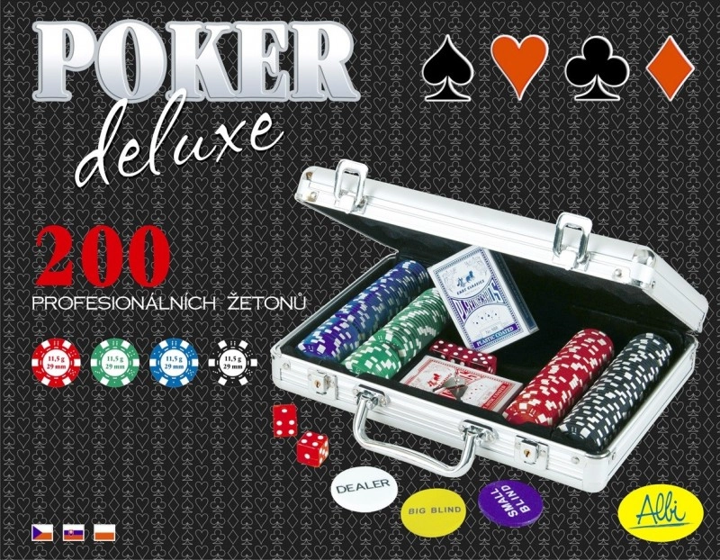 Albi Poker Deluxe 200 chips (94825)