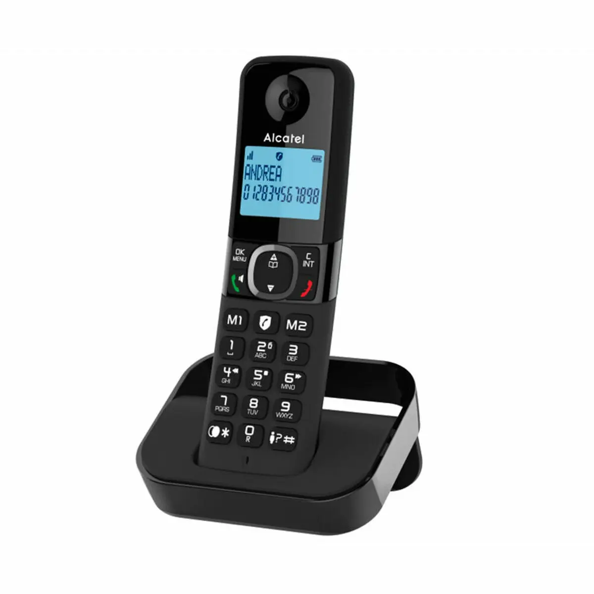 ALCATEL F860 EU DECT-Telefon Kabelloses Mobilteil-Schwarz