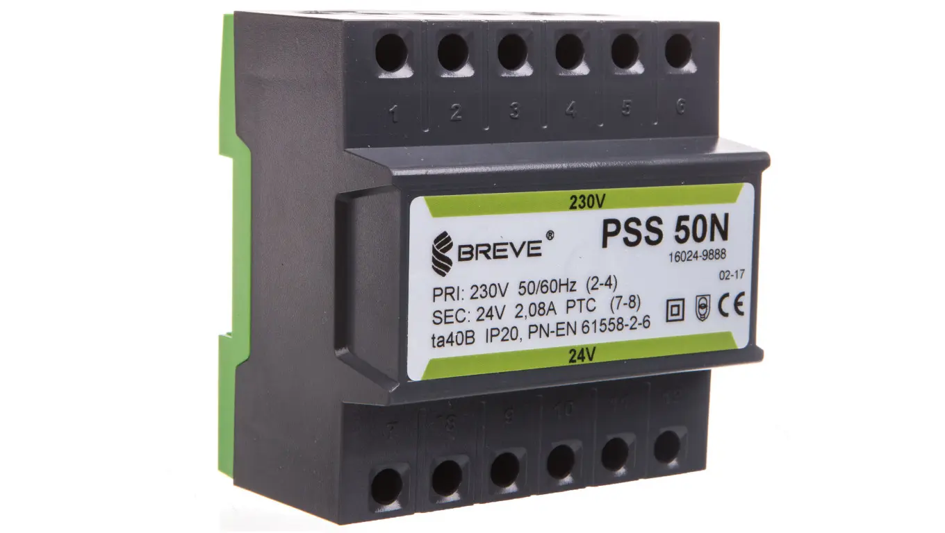 BREVE Transformer PSS 50N 230/24V for