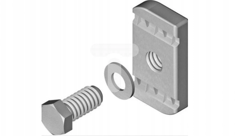 Baks Bolt with nut and square