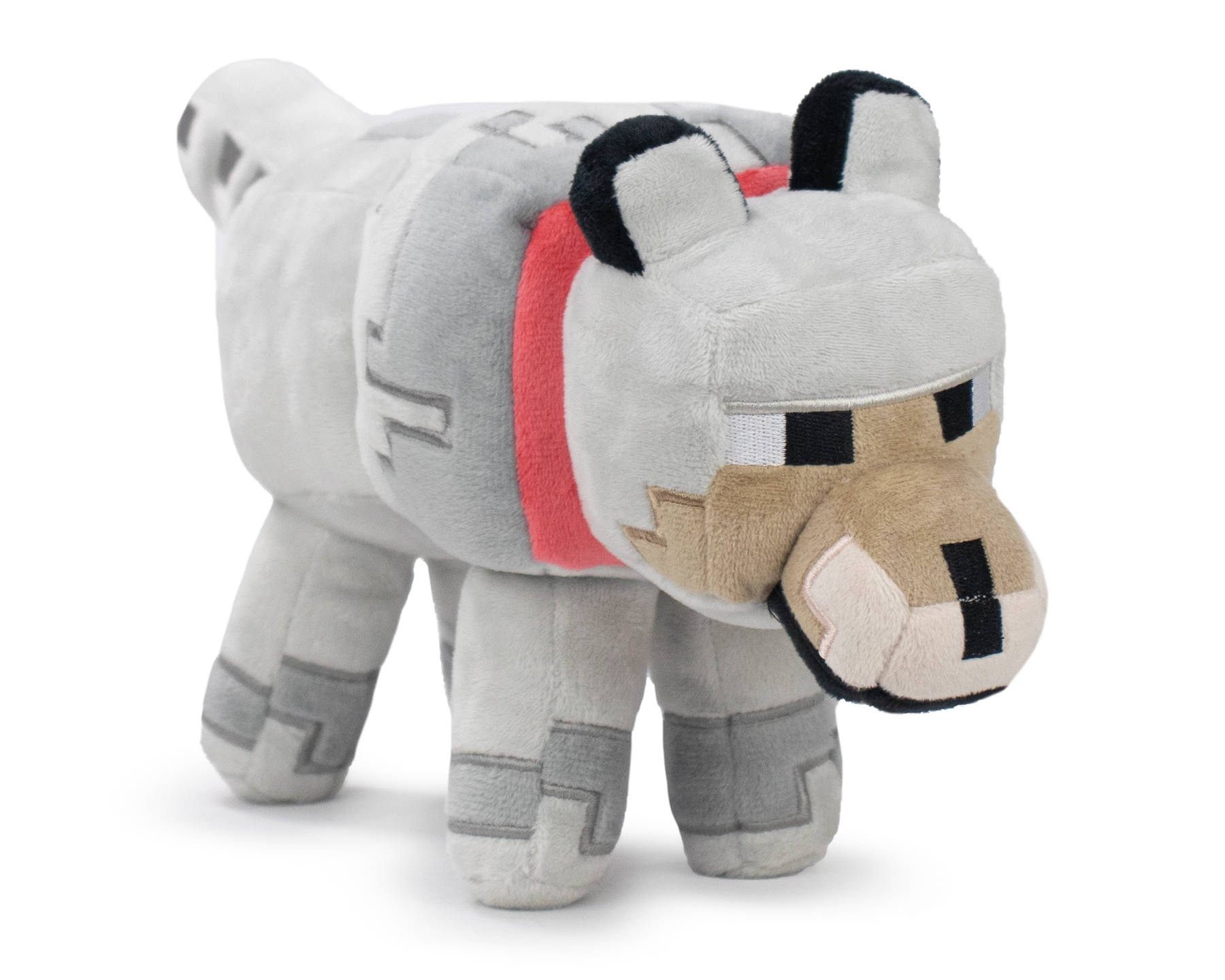 BARRADO: Minecraft – Grey Wolf Plush