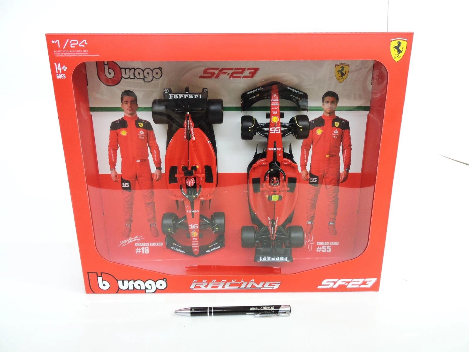 Bburago model 1:24 ferrari sf-23 leclerc