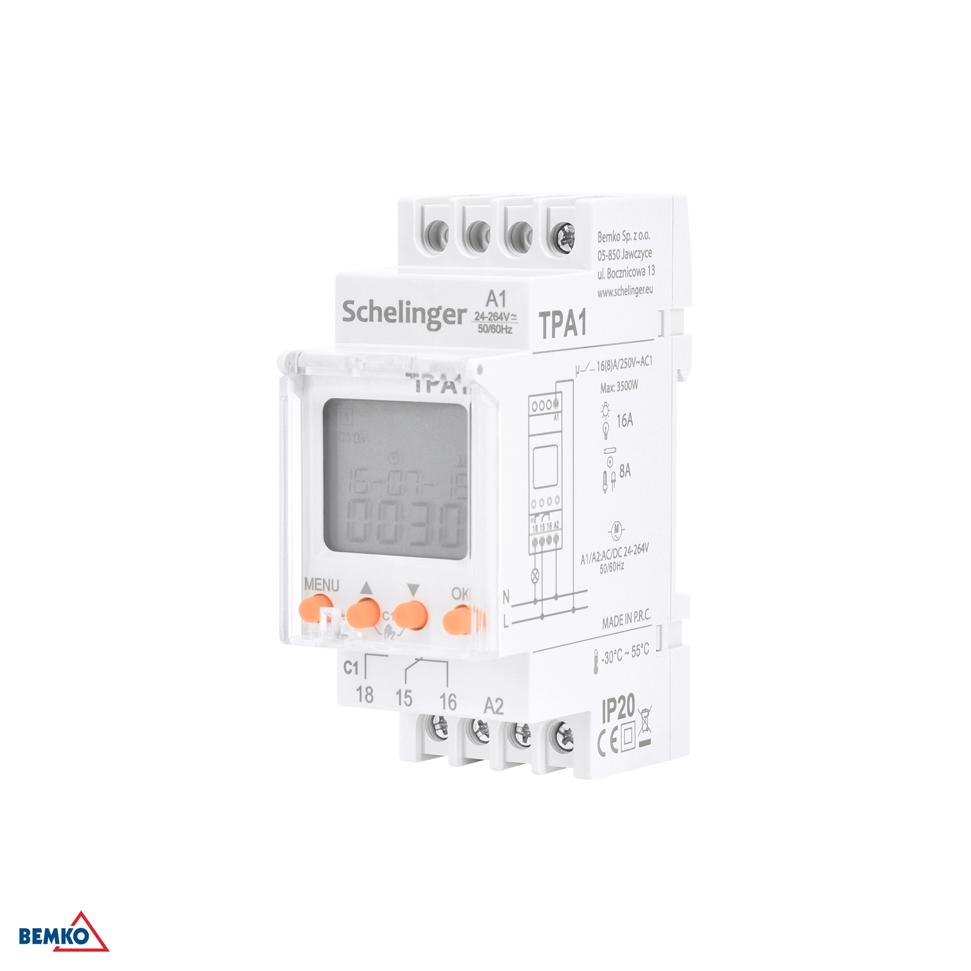 ASTRONOMICAL WIFI TIMER SINGLE CHANNEL 48-240V
