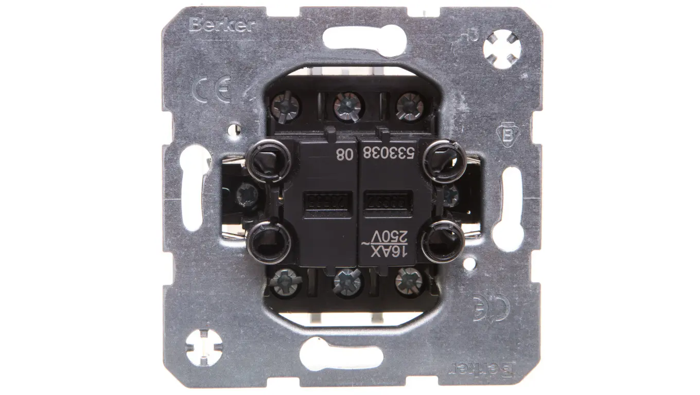 Berker One.Platform 2-key switch double