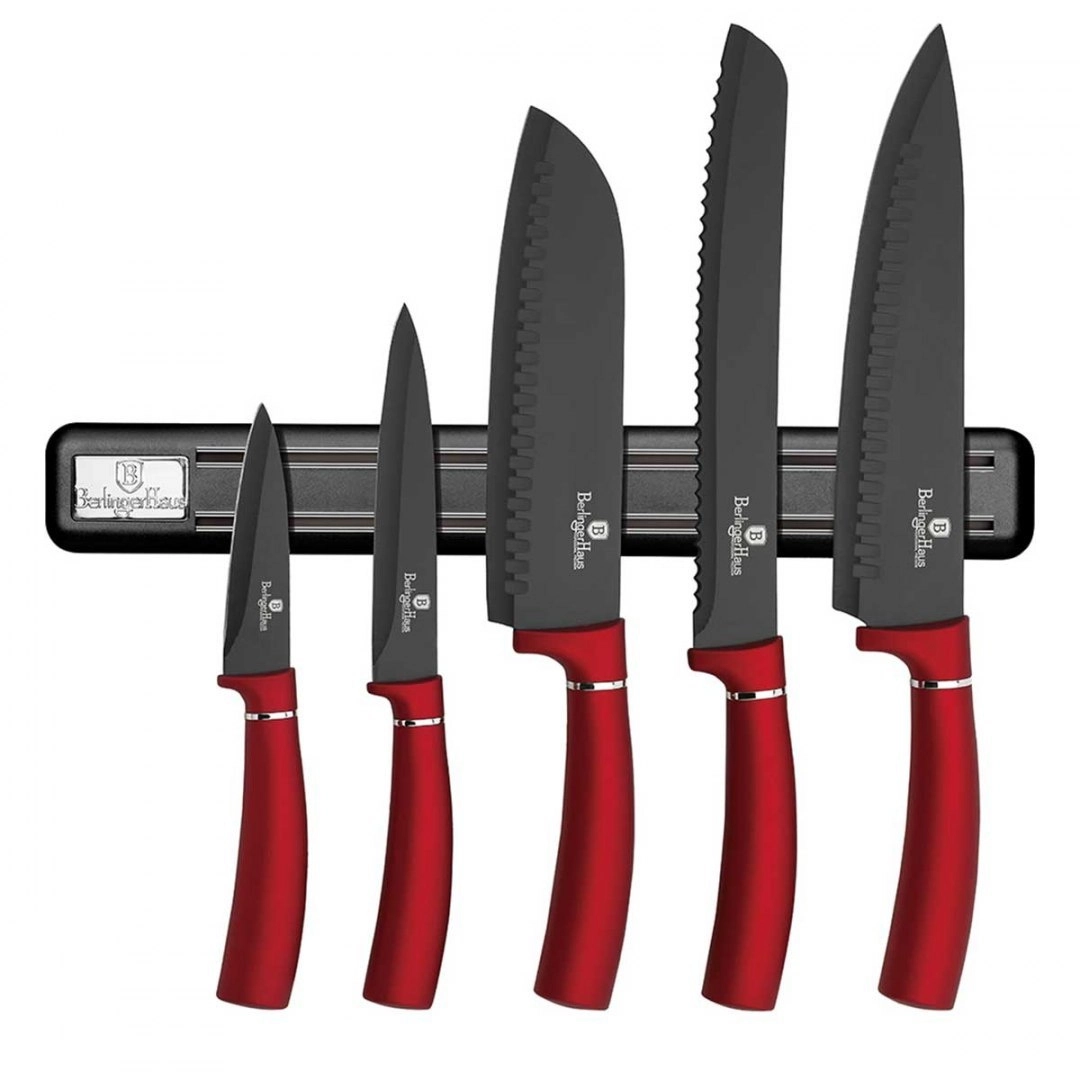 SET OF 5 KITCHEN KNIVES WITH