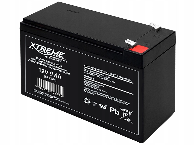 Akumulator żelowy 12V 9Ah XTREME 82-238#