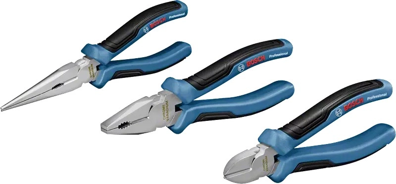 Bosch 3-piece pliers set 1 600