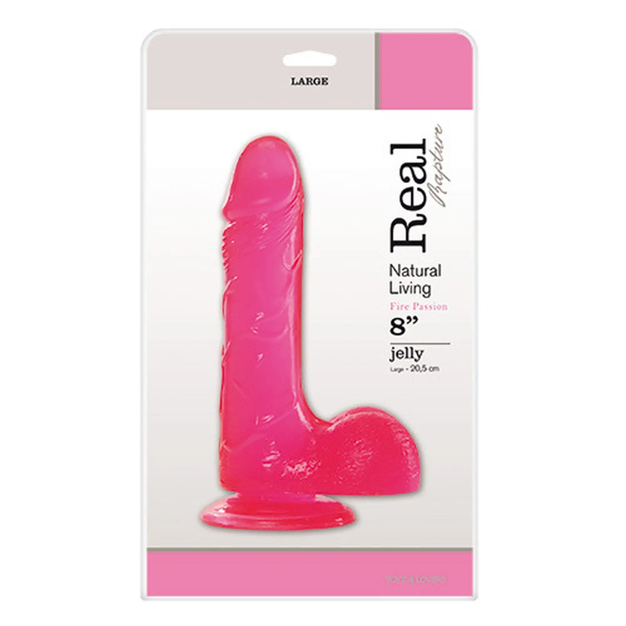 Straight Pink Rubber Zylastic Dildos With