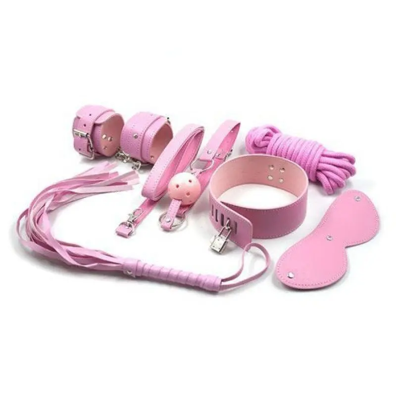 Pink set accessories bdsm creping wicking