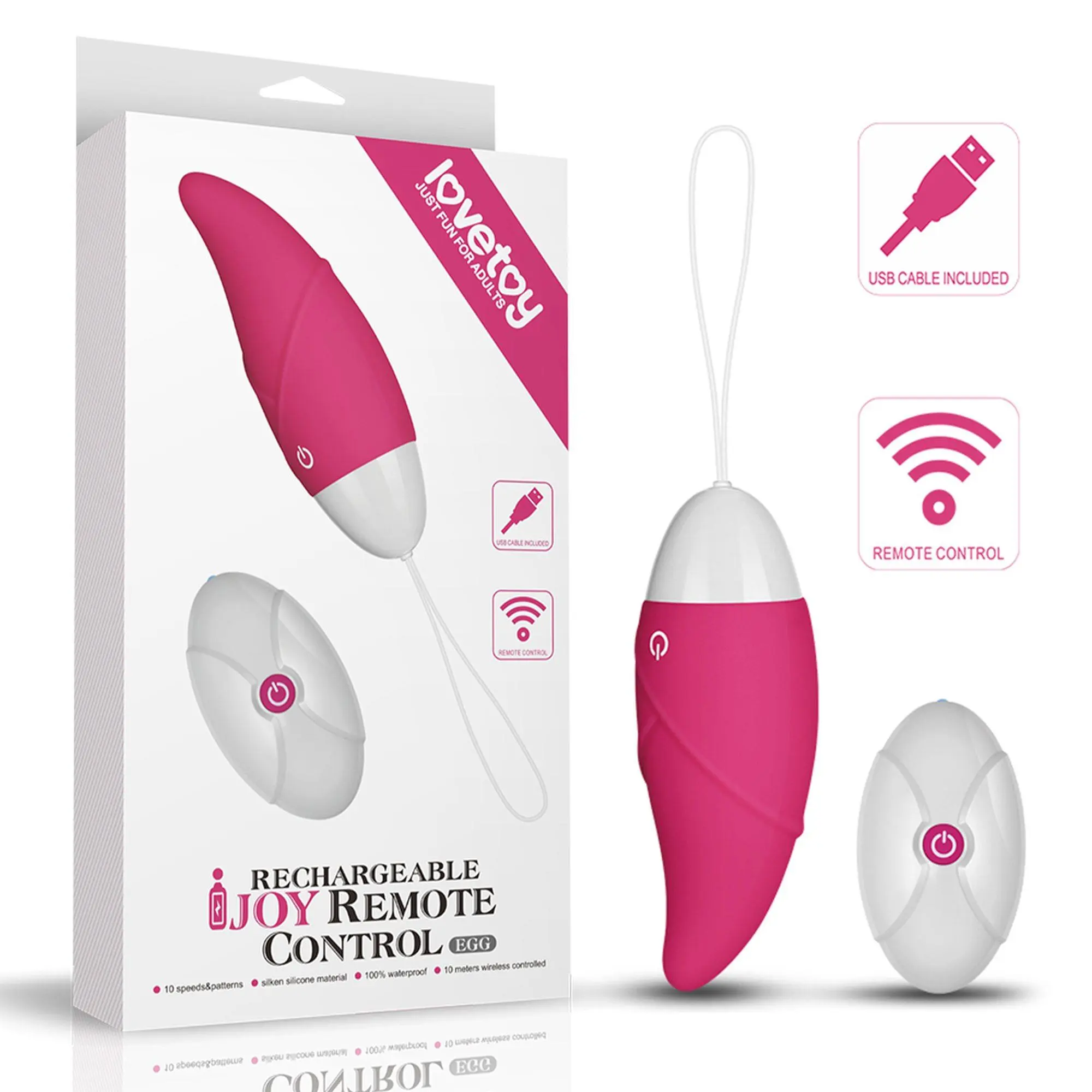 Vibrating egg in the shape of
