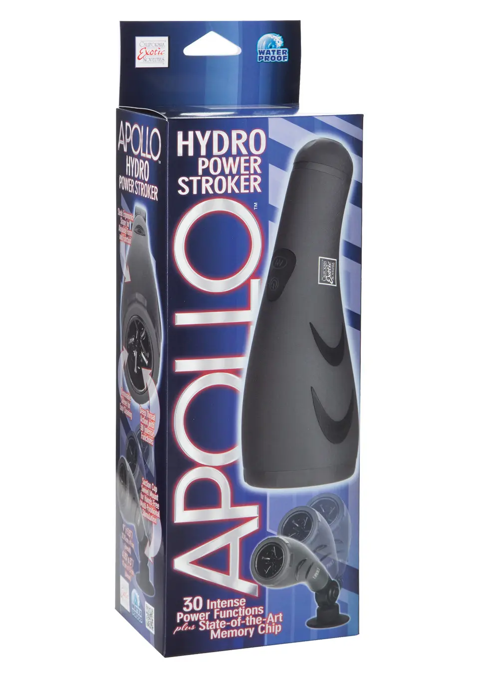 MASTURBATOR-APOLLO HYDRO POWER STROKER GREY 30-12177-X-GREY