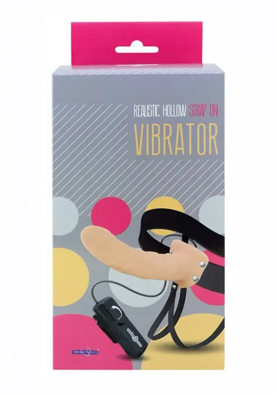Strapon on suspenders with vibrating solid
