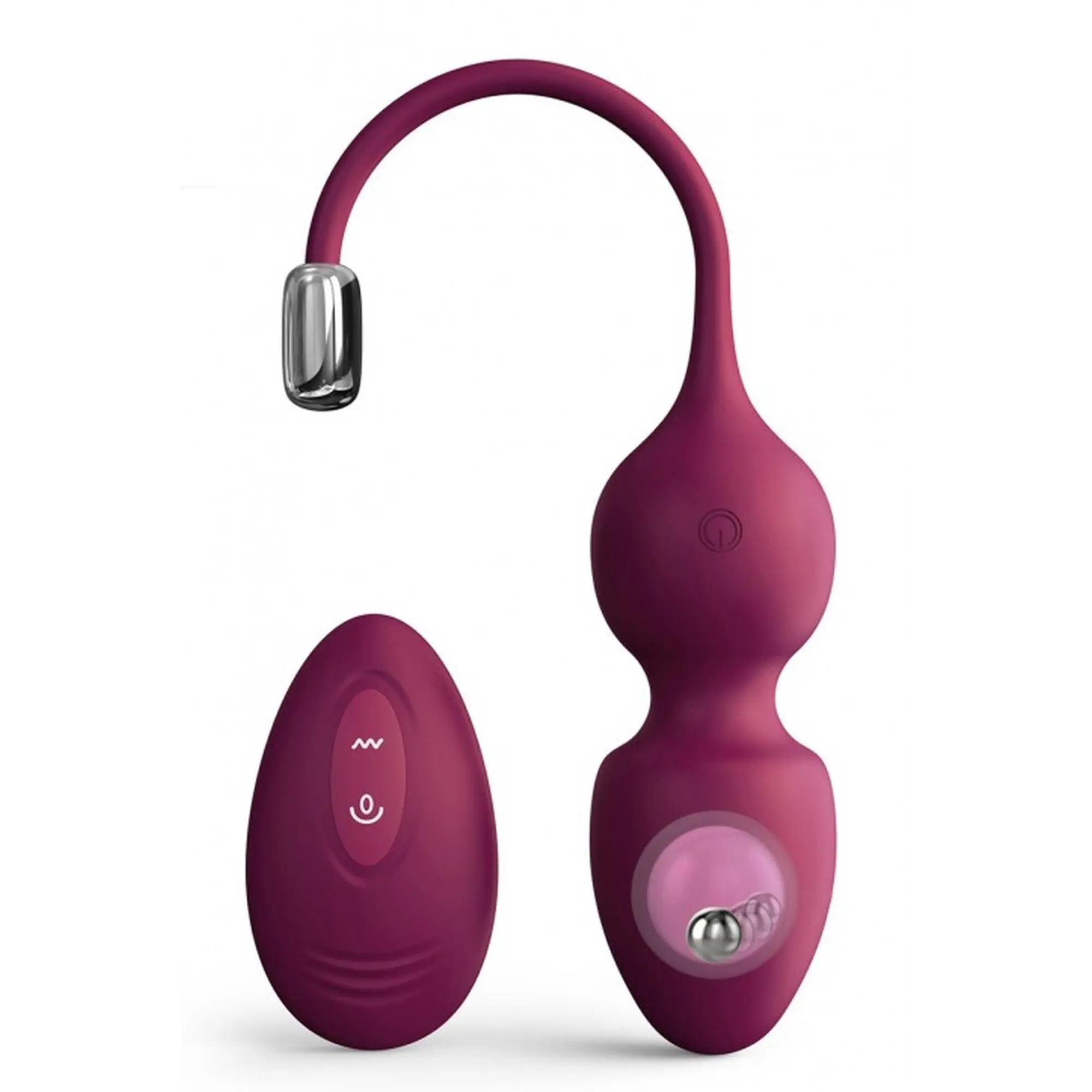 MARC DORCEL_Love Balls Plum wibrujące kulki
