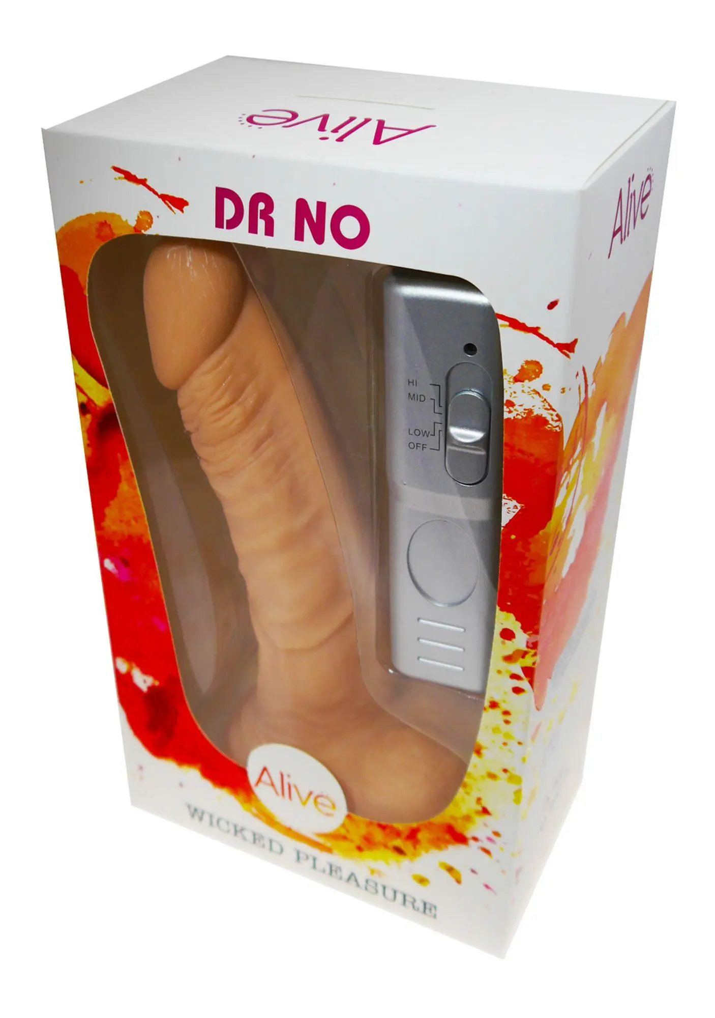 Penis with suction cup remote control