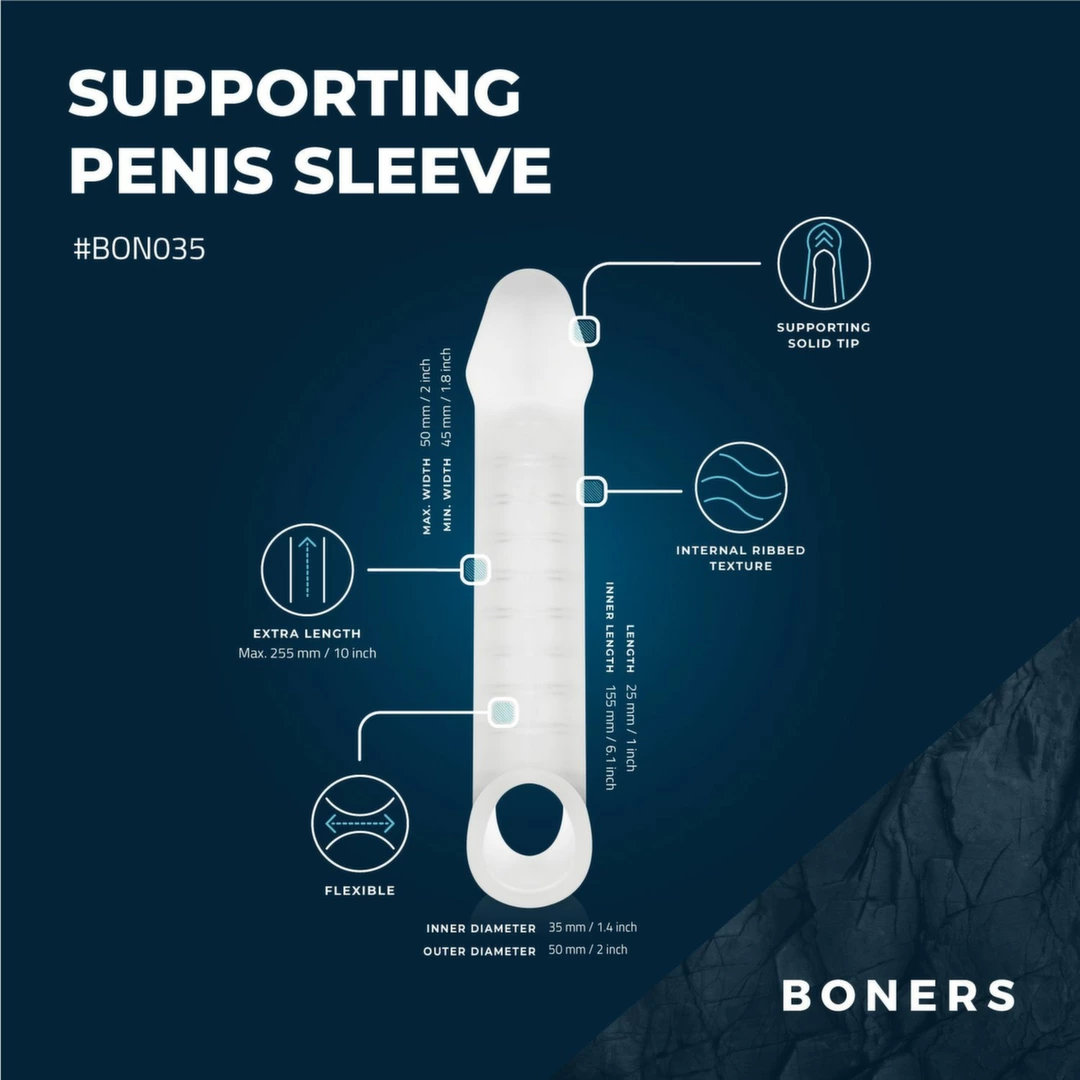 Boners Supporting Penis Sleeve 55-BON035 8719934001503