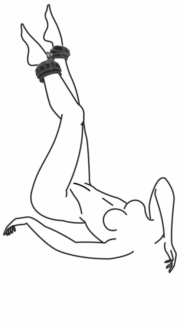 Soft ankle handcuffs legs creping bondage
