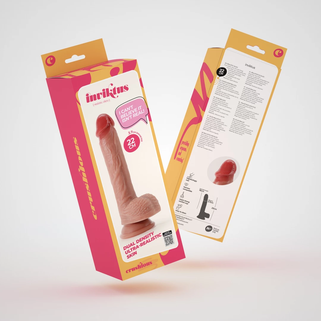 CRUSHIOUS INVIKTUS 8 PŁYNNY SILIKONOWY PENIS