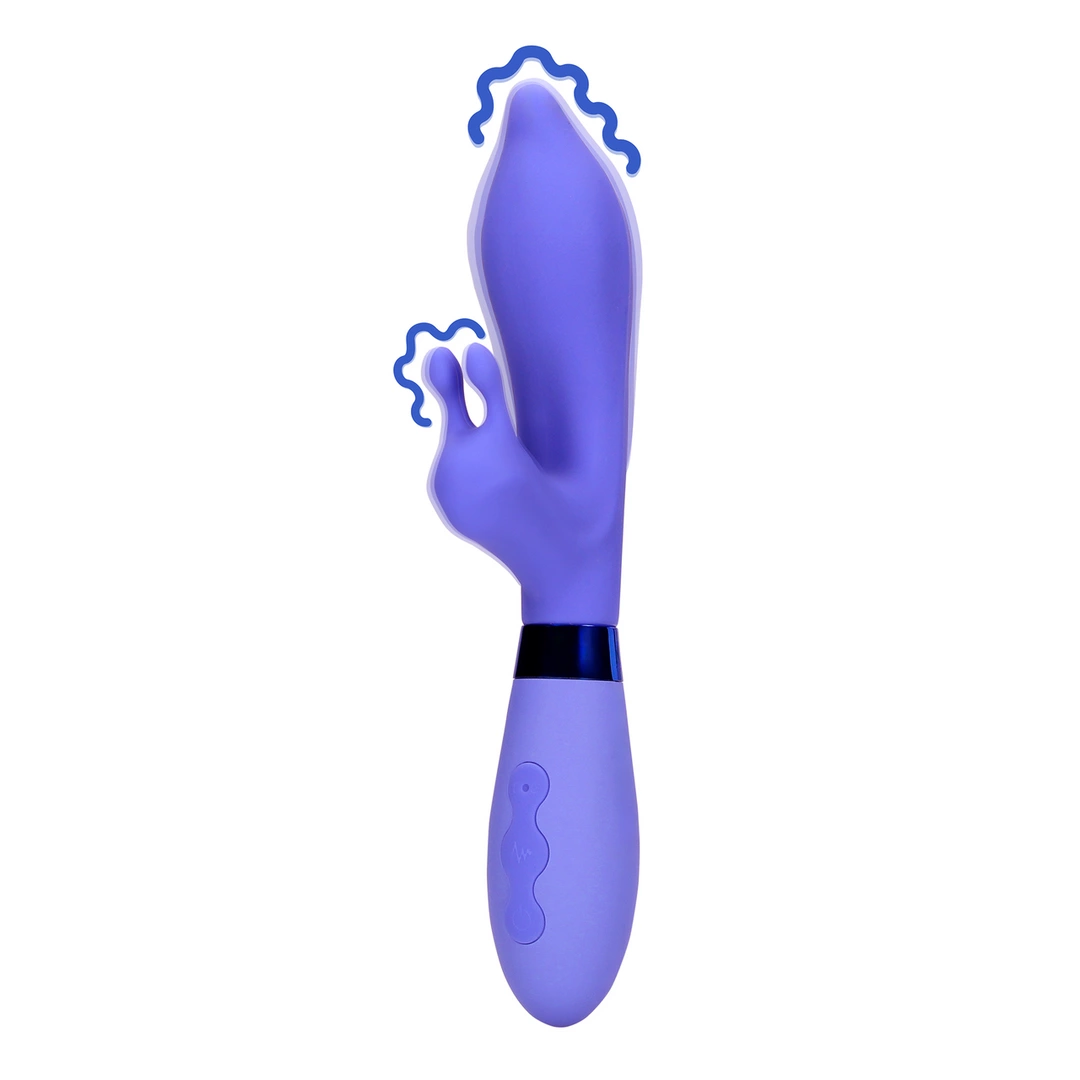 Loveline Silicone Pointed Dual Stimulation Vibrator