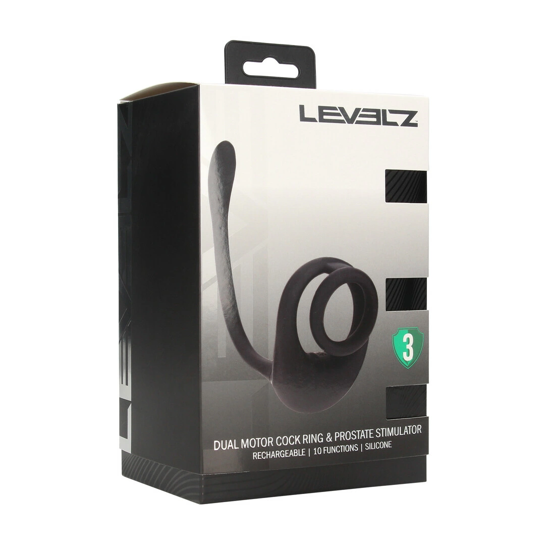 Dual Motor Silicone Cockring with Prostate