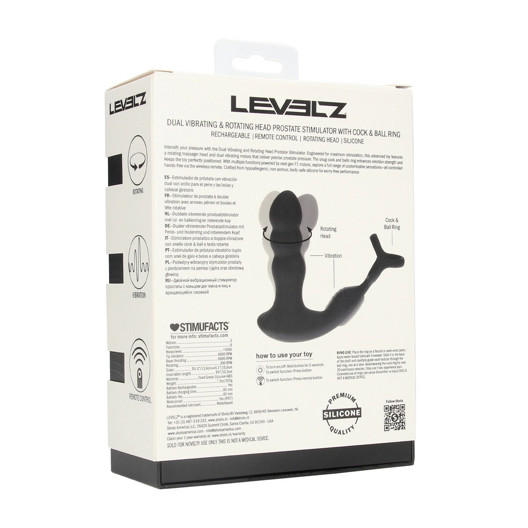 Dual Vibrating Remote Rotating Head Silicone