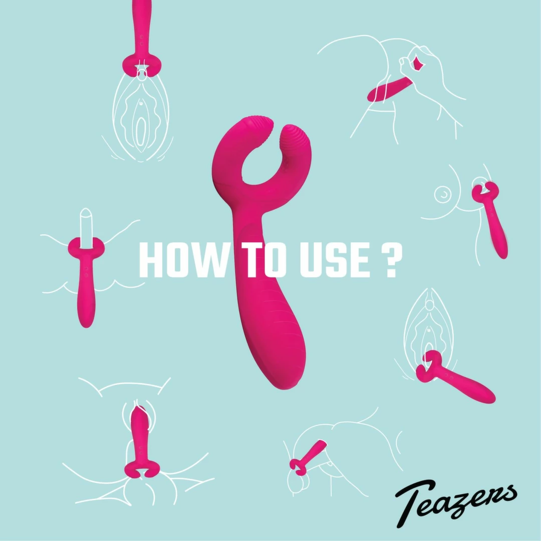 EasyToys Couples Intimate Dual-Ended Vibrator  Waterproof