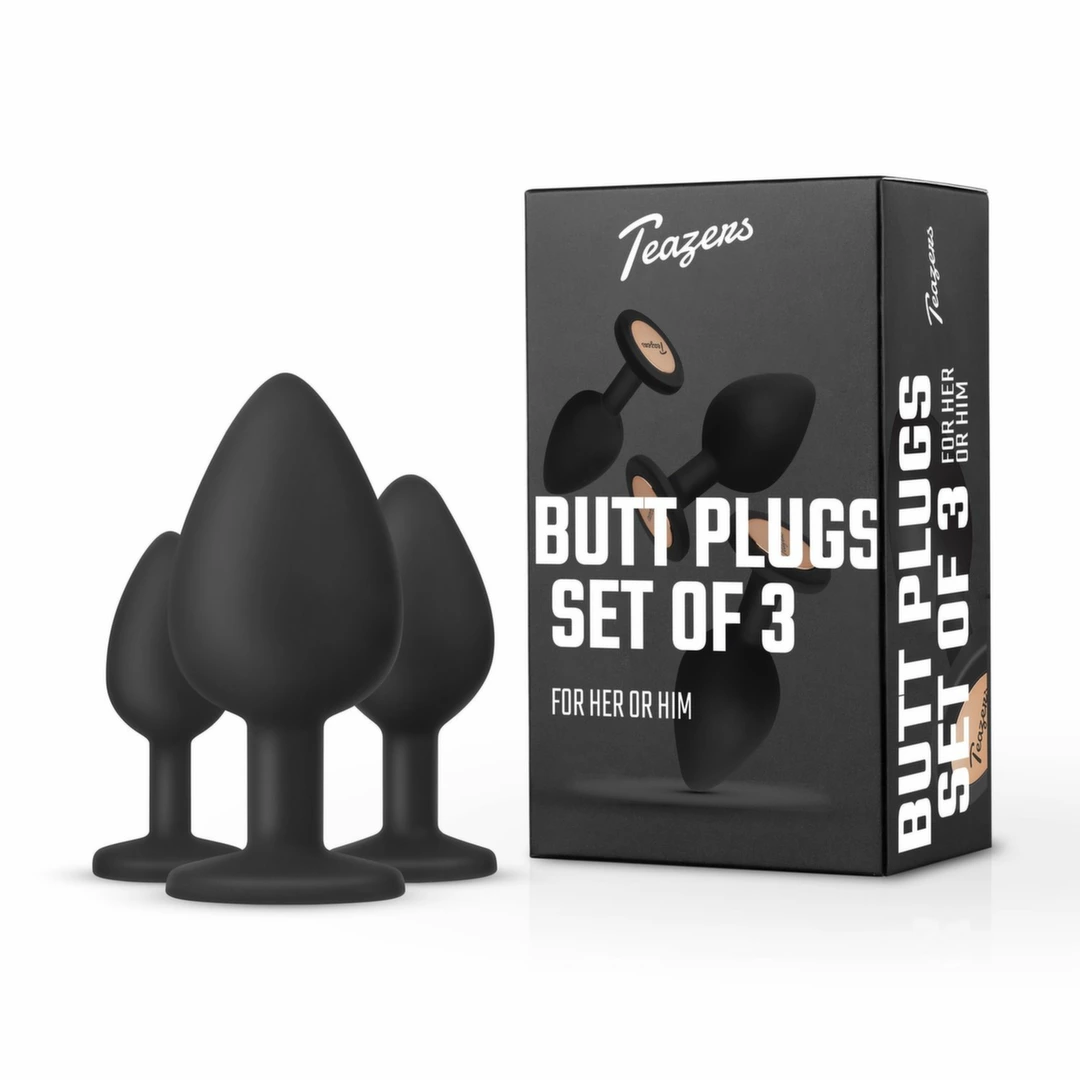 EasyToys Anal Plug Set Flexible Silicone
