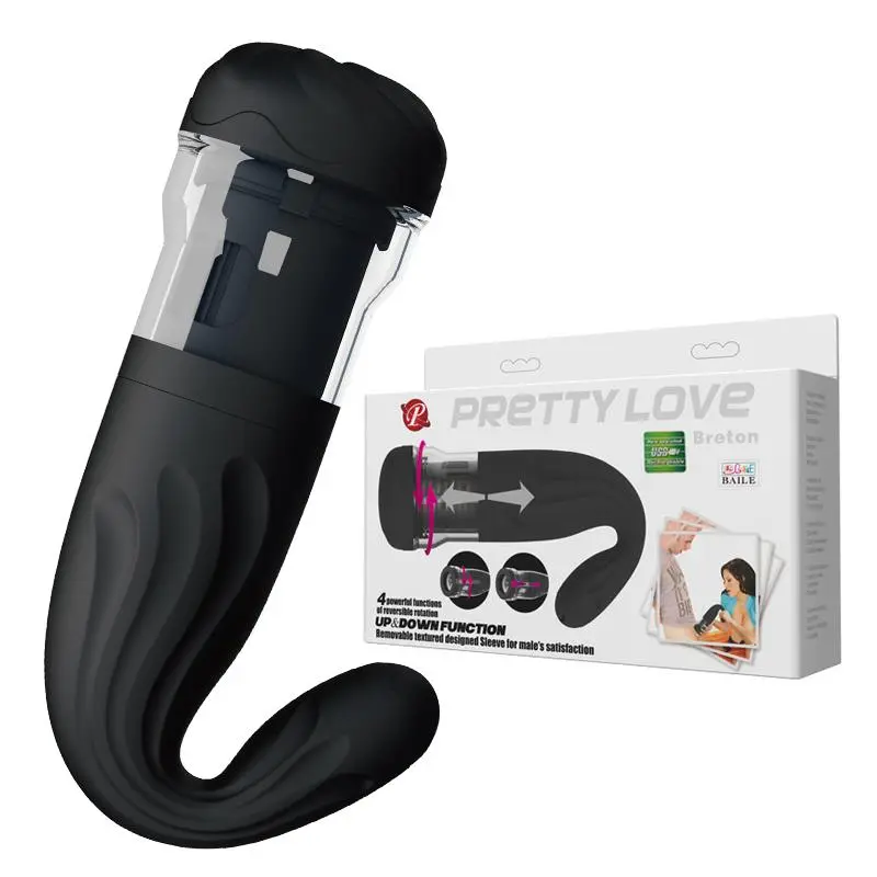 Male masturbator with reciprocating rotation usb