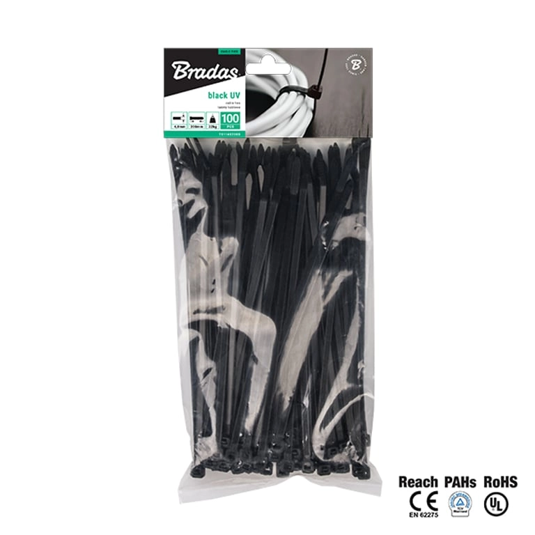 Bradas TS1188550B cable tie Black 100