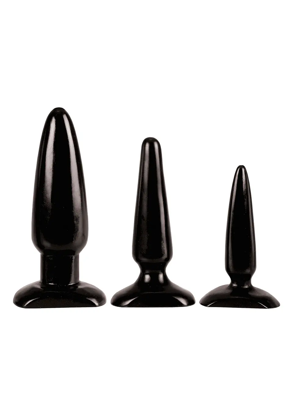 Set of soft silicone plugs anal