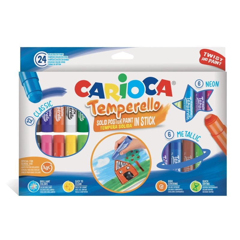 Carioca Paint sticks 24 CARIOCA colors