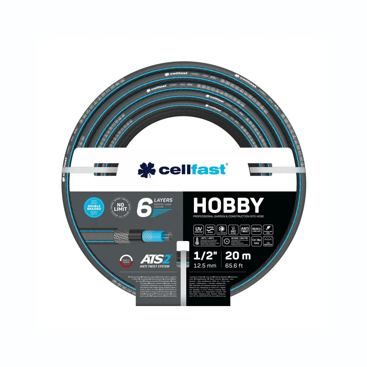 Cellfast Wąż ogrodowy HOBBY 1/2apos;apos