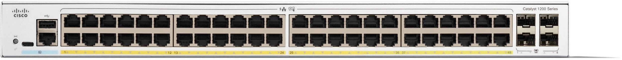 Switch Cisco Catalyst C1200-48P-4G-RF network connections