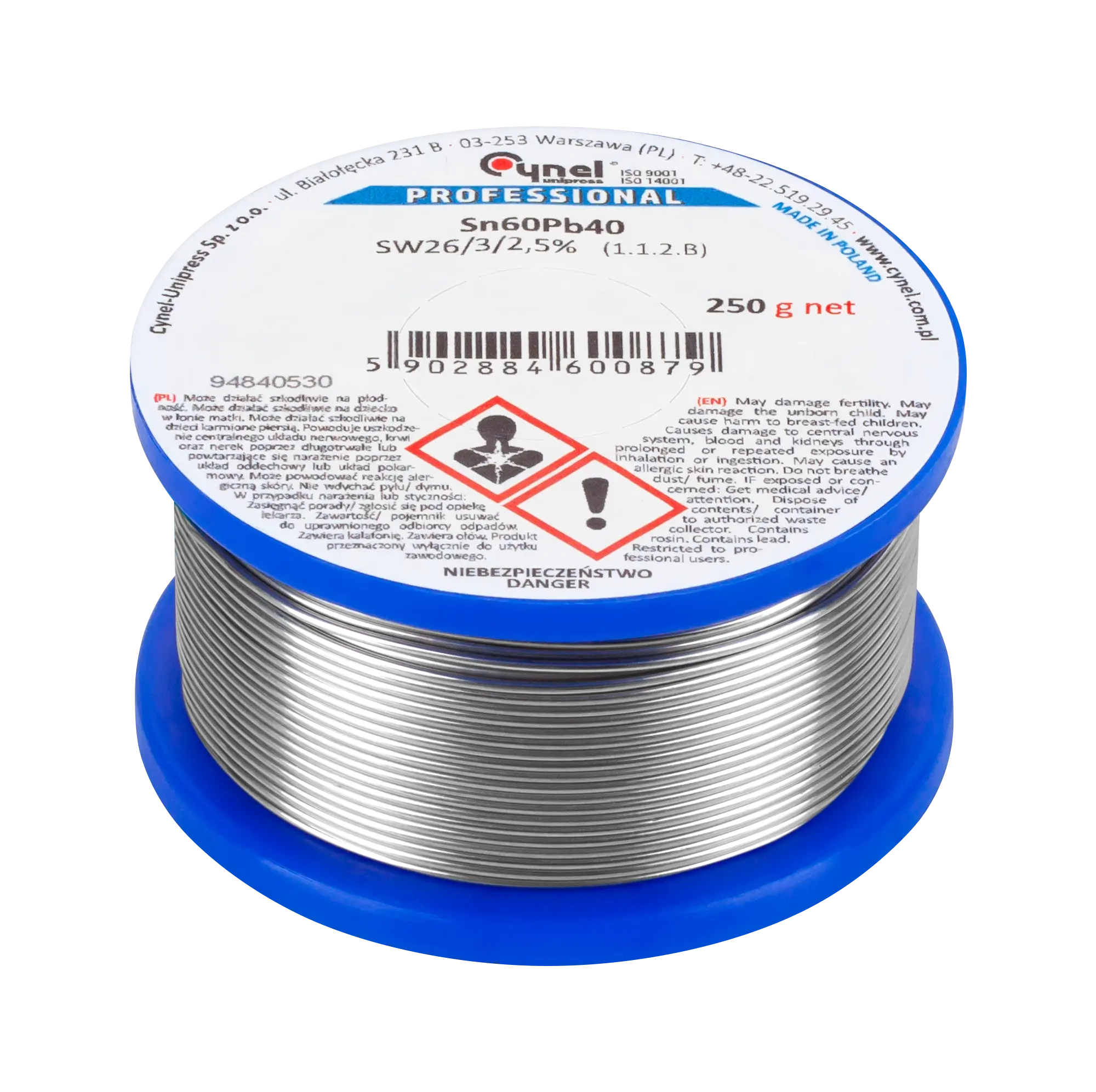 Cynel SOLDERING WIRE CYN-1.5/250 Cynel