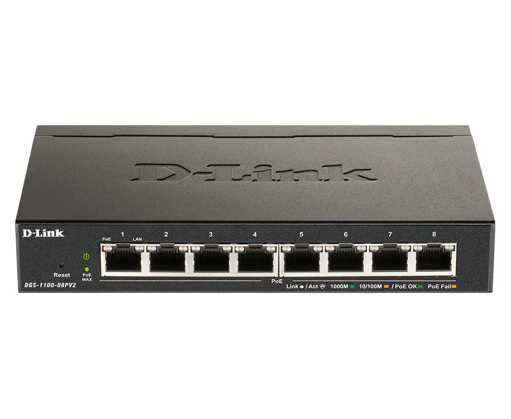 D-Link 8-Port PoE Gigabit Smart Managed