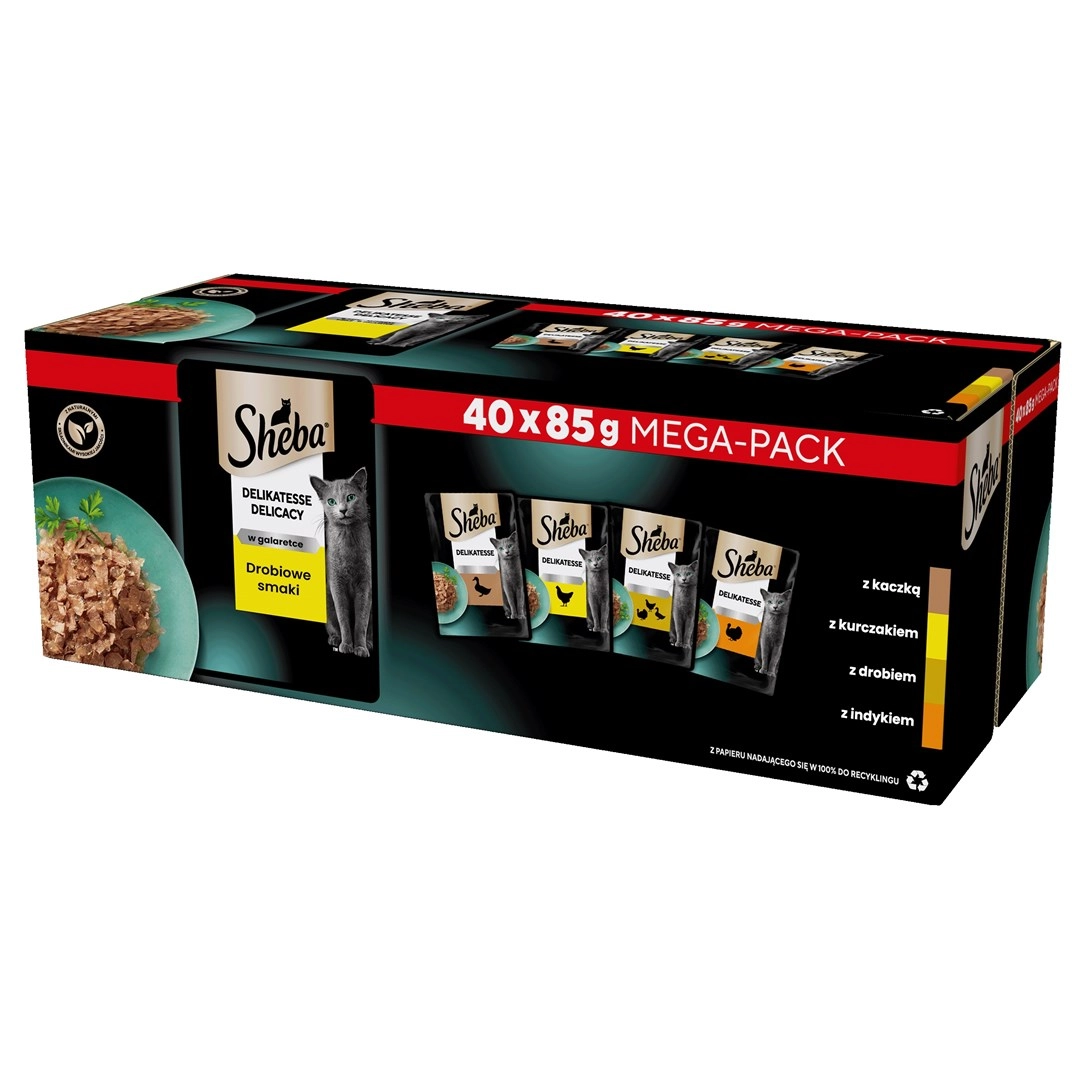SHEBA Bags (40x85g) Delicacy Bird Flavored