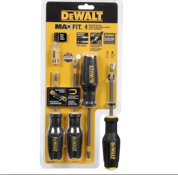 DEWALT SCREWDRIVERS 4 pcs. FULLFIT DWHT62054-0