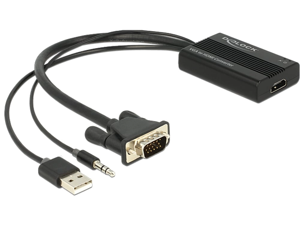 Delock Adapter VGA DB-15 USB HDMI