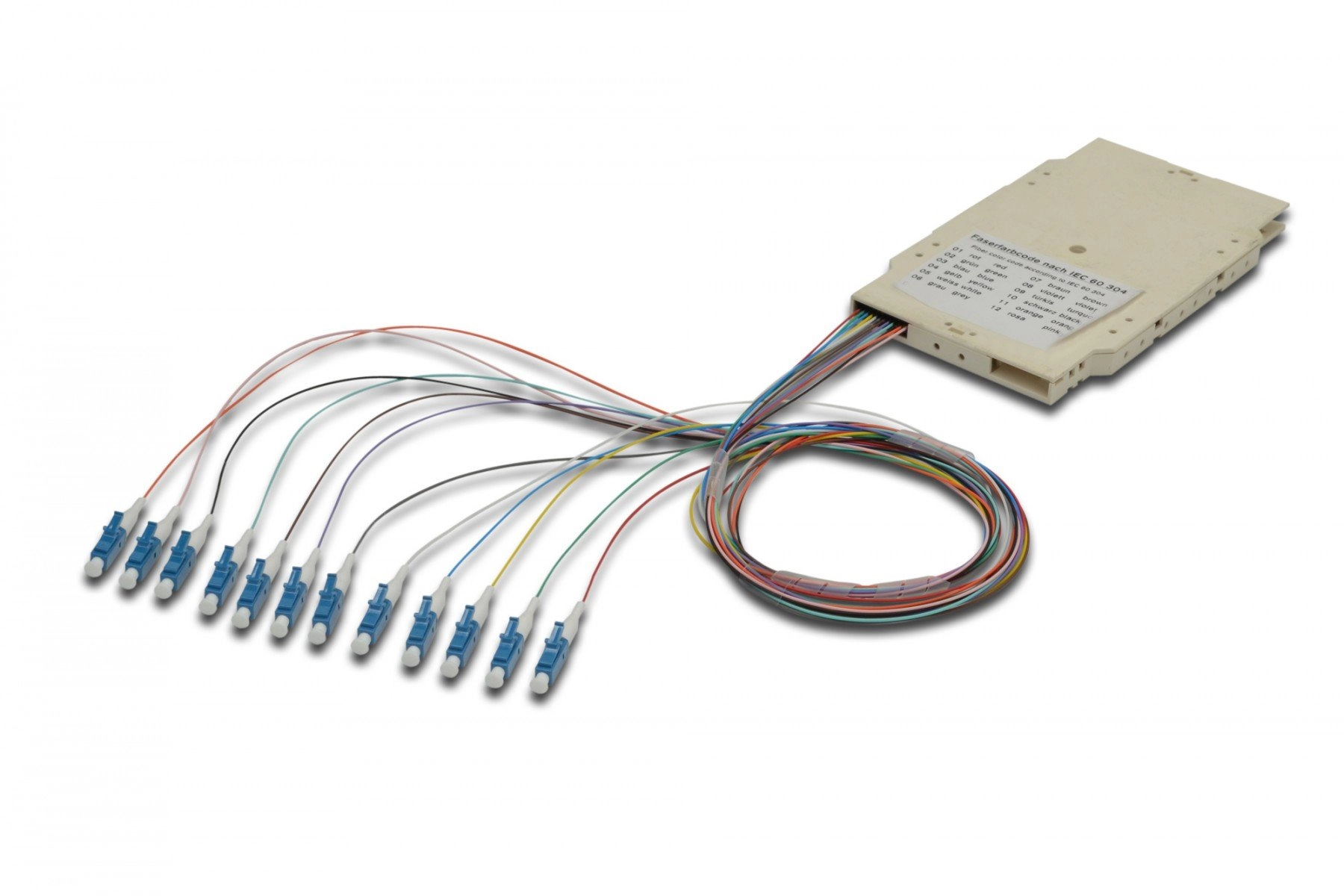 DIGITUS splice cassette with 12 pigtails