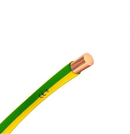 H07V-U (DY) 2.5 yellow-green installation