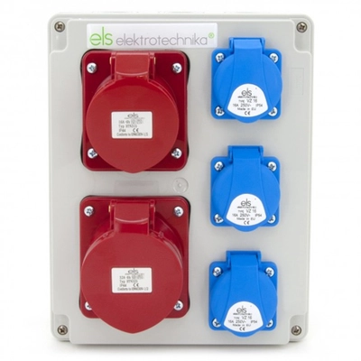 Construction switchgear 32A/5P + 16A/5P +
