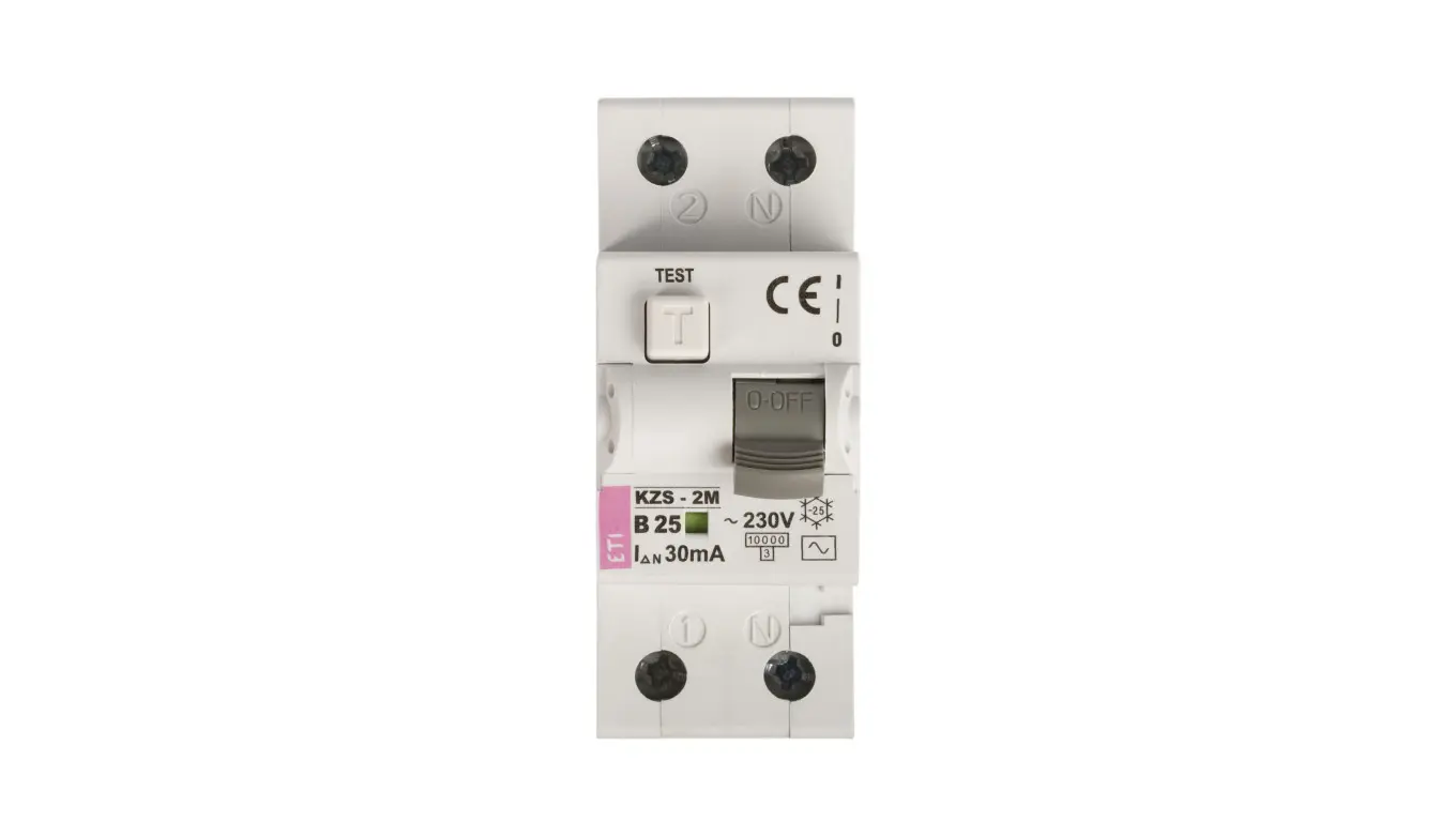 Eti-Polam Residual overcurrent circuit breaker KZS-2M