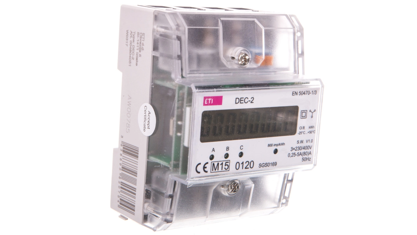 Eti-Polam 3-phase electricity meter 3 x
