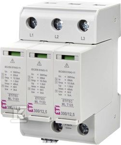 Surge arrester type T1+T2+T3 (B+C+D) ETITEC