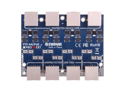 Ewimar PTF-64-EXT/PoE 4-channel Gigabit Ethernet LAN