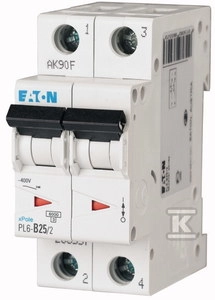 Superlock switch 2P C 25A 6kA