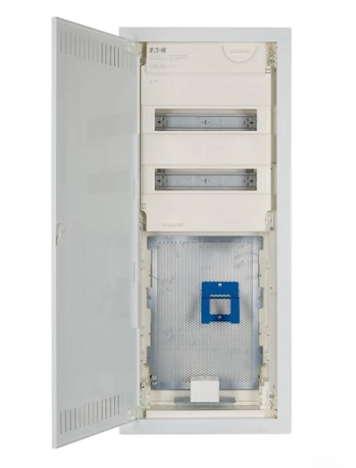 Flush-mounted multimedia switchgear. G-K IP30 2x28